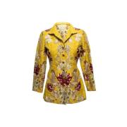 Pre-owned Fabric outerwear Oscar De La Renta Pre-owned , Yellow , Dame...