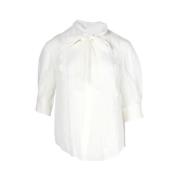 Pre-owned Silk tops Chloé Pre-owned , White , Dames