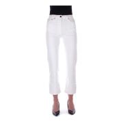 Cropped Jeans Semicouture , White , Dames