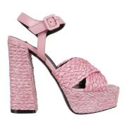 Lichtroze Sandal-90 Sergio Rossi , Pink , Dames