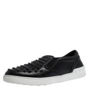 Pre-owned Leather sneakers Valentino Vintage , Black , Dames