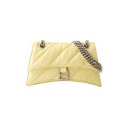 Leather crossbody-bags Balenciaga , Yellow , Dames
