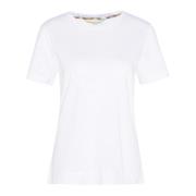 T-Shirts Barbour , White , Dames