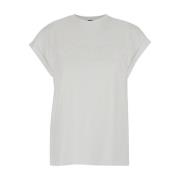 Witte Telesto T-shirt Jersey Pinko , White , Dames