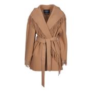 Belted Coats Balenciaga , Brown , Dames