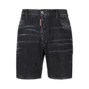 Denim Shorts Dsquared2 , Black , Heren