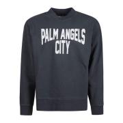 Sweatshirts Hoodies Palm Angels , Gray , Dames