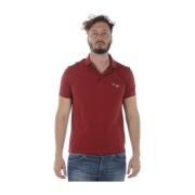 Klassieke Polo Shirts voor Heren Emporio Armani , Red , Heren