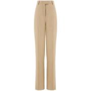 Wide Trousers Salvatore Ferragamo , Brown , Dames