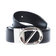 Leather belts Ermenegildo Zegna , Black , Heren