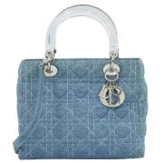 Pre-owned Cotton handbags Dior Vintage , Blue , Dames