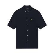 Korte Mouw Oxford Overhemd Lyle & Scott , Blue , Heren