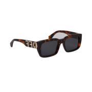 Havana Zonnebril Off White , Brown , Heren