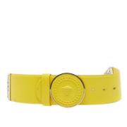 Pre-owned Leather belts Versace Pre-owned , Yellow , Dames