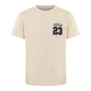 Heren Abloh 23 Logo T-Shirt Beige Off White , Beige , Heren