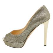 Pre-owned Fabric heels Jimmy Choo Pre-owned , Gray , Dames