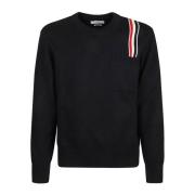 Round-neck Knitwear Thom Browne , Blue , Heren