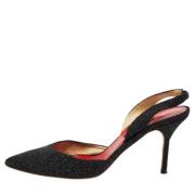 Pre-owned Suede heels Carolina Herrera Pre-owned , Black , Dames