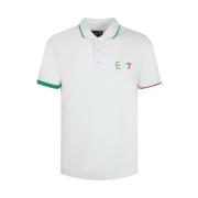 Klassieke Polo Shirt Emporio Armani EA7 , White , Heren