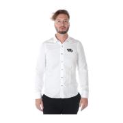 Casual Button-Up Overhemd Emporio Armani , White , Heren