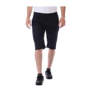 Zwarte Bermuda Shorts Daniele Alessandrini , Black , Heren