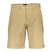 Casual Bermuda Shorts Upgrade Zomer Garderobe Gant , Beige , Heren