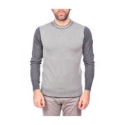 Gezellige Gebreide Trui Armani Jeans , Gray , Heren