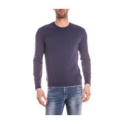 Gezellige Gebreide Trui Armani Jeans , Purple , Heren