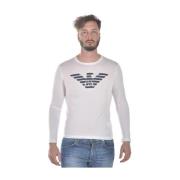 Gezellig Gebreide Trui Pullover Emporio Armani , White , Heren