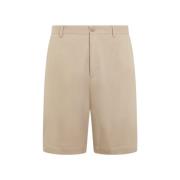 Heren Logo Print Short Beige Dolce & Gabbana , Beige , Heren