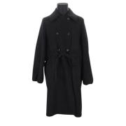 Pre-owned Wool outerwear Yves Saint Laurent Vintage , Black , Dames