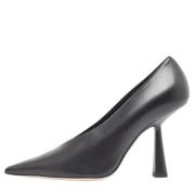 Pre-owned Leather heels Jimmy Choo Pre-owned , Black , Dames