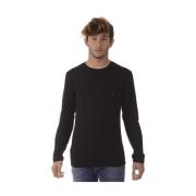 Gezellige Gebreide Trui Emporio Armani , Black , Heren