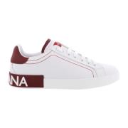 Heren Portofino Sneaker Wit/Rood Dolce & Gabbana , White , Heren