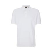 Klassieke Pallas Witte Polo Shirt Hugo Boss , White , Heren