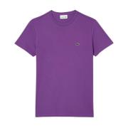 T-Shirts Lacoste , Purple , Heren