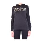 Zwarte Sweatshirt voor Dames - Aw21 Collectie Versace Jeans Couture , ...