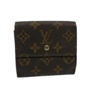 Pre-owned Canvas wallets Louis Vuitton Vintage , Brown , Dames