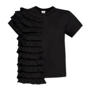 Gerimpeld T-shirt Comme des Garçons , Black , Dames