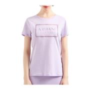Dames T-shirt met korte mouwen Armani Exchange , Purple , Dames