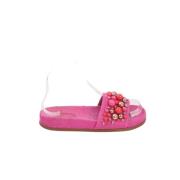 Pre-owned Polyester flats Aquazzura Pre-owned , Pink , Dames