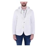 Hooded Jacket met Afneembare Vest Eleventy , White , Heren