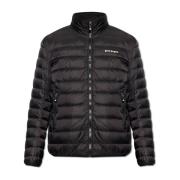 Donsjack met logo Palm Angels , Black , Heren