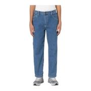 Straight Jeans Dickies , Blue , Heren