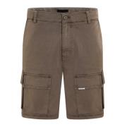 Heren Washed Cargo Short Represent , Brown , Heren