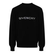 Heren Knitwear Sweater Zwart Givenchy , Black , Heren