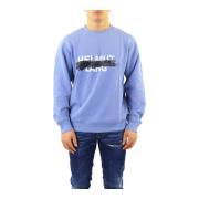 Heren Stencil Crewneck Helmut Lang , Blue , Heren