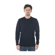 Prato Sweater Pullover Daniele Alessandrini , Black , Heren
