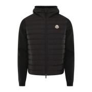 Heren Cardigan Zwart Moncler , Black , Heren