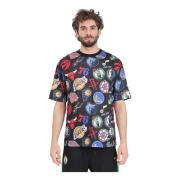 NBA All Over Print Oversize T-shirt New Era , Multicolor , Heren